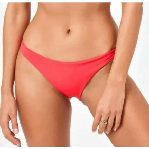 NWT L*Space Size XS Sandy Bikini Bottom Pink Hot Cherry LSSNC16 Hipster LSpace - Picture 2 of 9